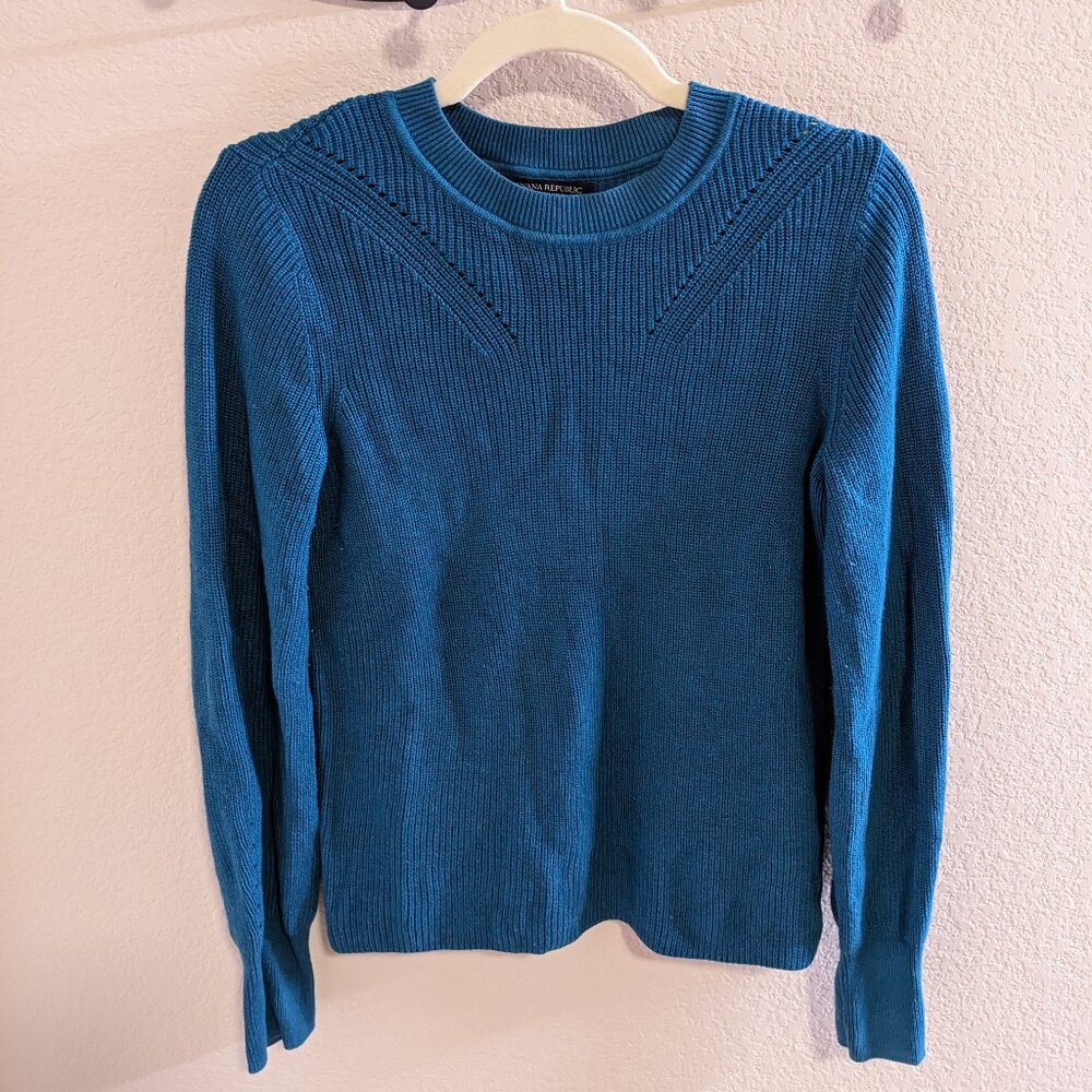 Banana Republic Women Teal Sweater